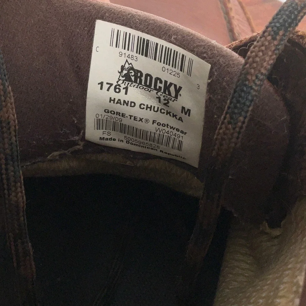 Rocky Hand Chukka Boots Men 12M Brown  Gore-Tex Leather‎ Ankle Outdoor Gear